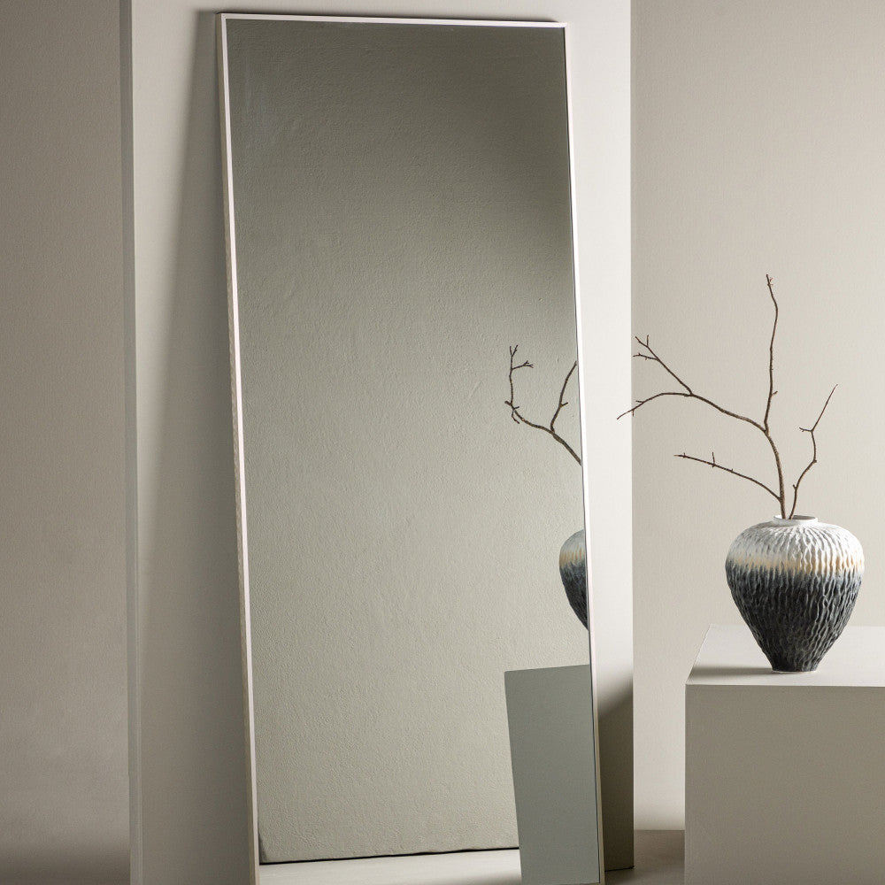 Orlando - Rectangular Mirror - Aluminium - Beige