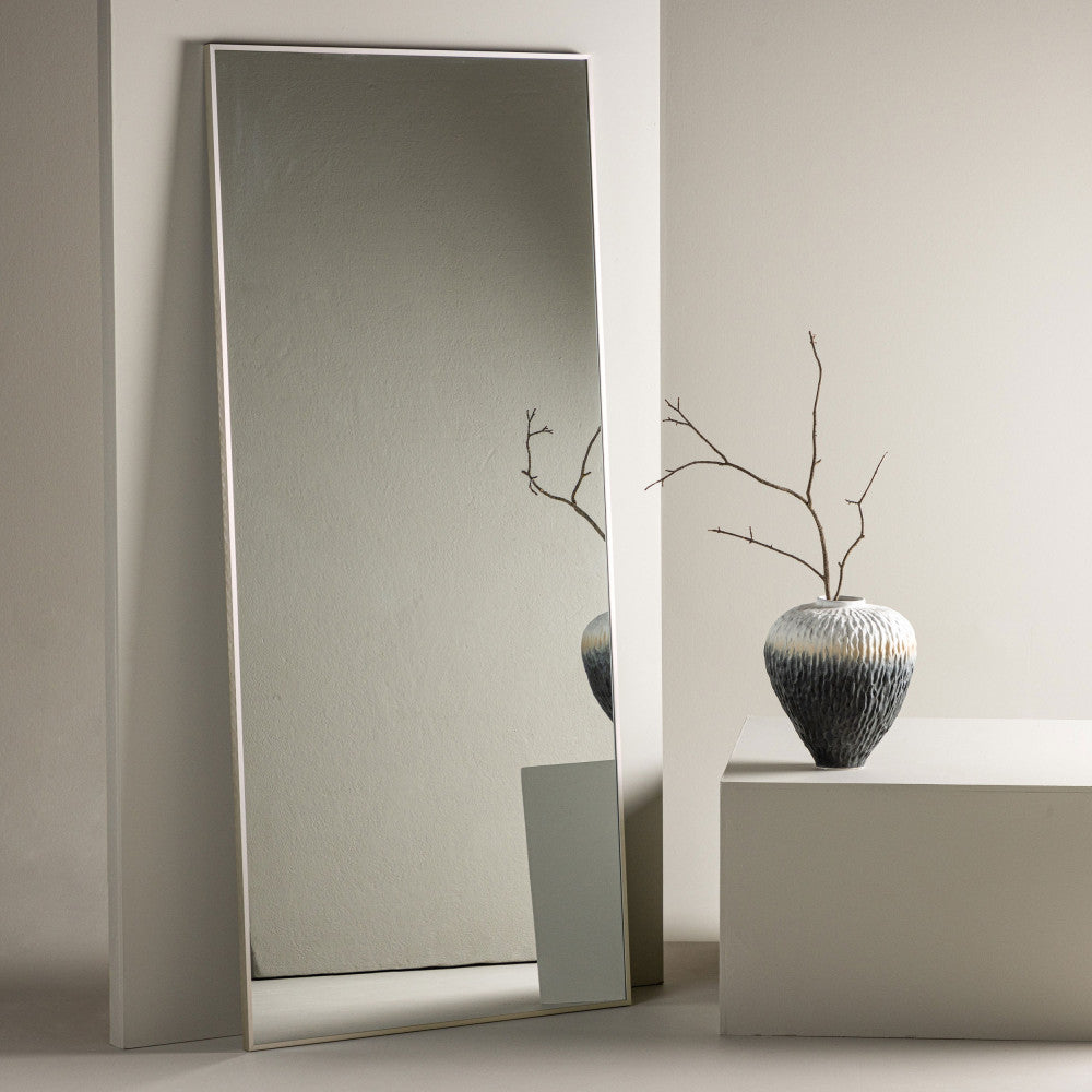 Orlando - Rectangular Mirror - Aluminium - Beige