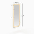 Miroir rectangulaire Silk laqué blanc 160 x 60 cm