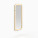 Miroir rectangulaire Silk laqué blanc 160 x 60 cm