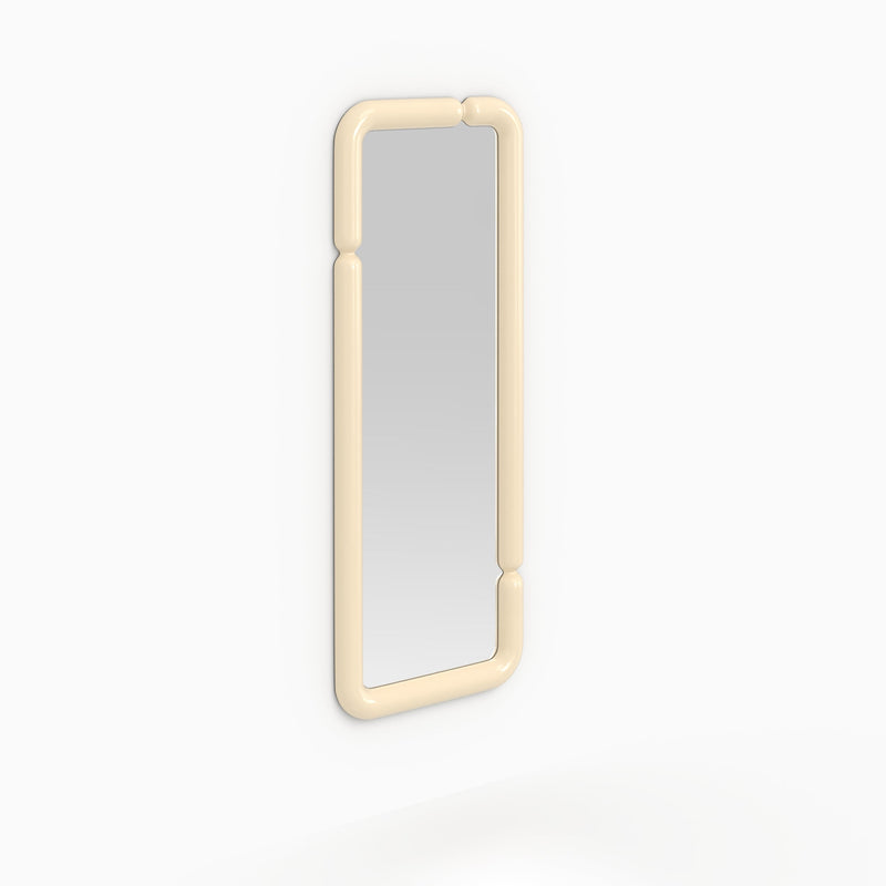 Miroir rectangulaire Silk laqué blanc 160 x 60 cm