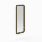 Seda - Espejo rectangular lacado en verde caqui
