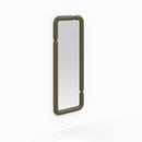 Miroir rectangulaire Silk laqué vert kaki 160 x 60 cm