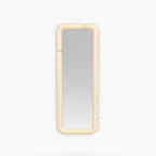 Seda - Espejo rectangular lacado blanco