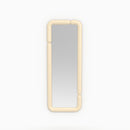 Miroir rectangulaire Silk laqué blanc 160 x 60 cm