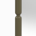 Seda - Espejo rectangular lacado en verde caqui