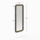 Miroir rectangulaire Silk laqué vert kaki 160 x 60 cm