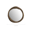 Miroir Yong en bois de suar D53 cm