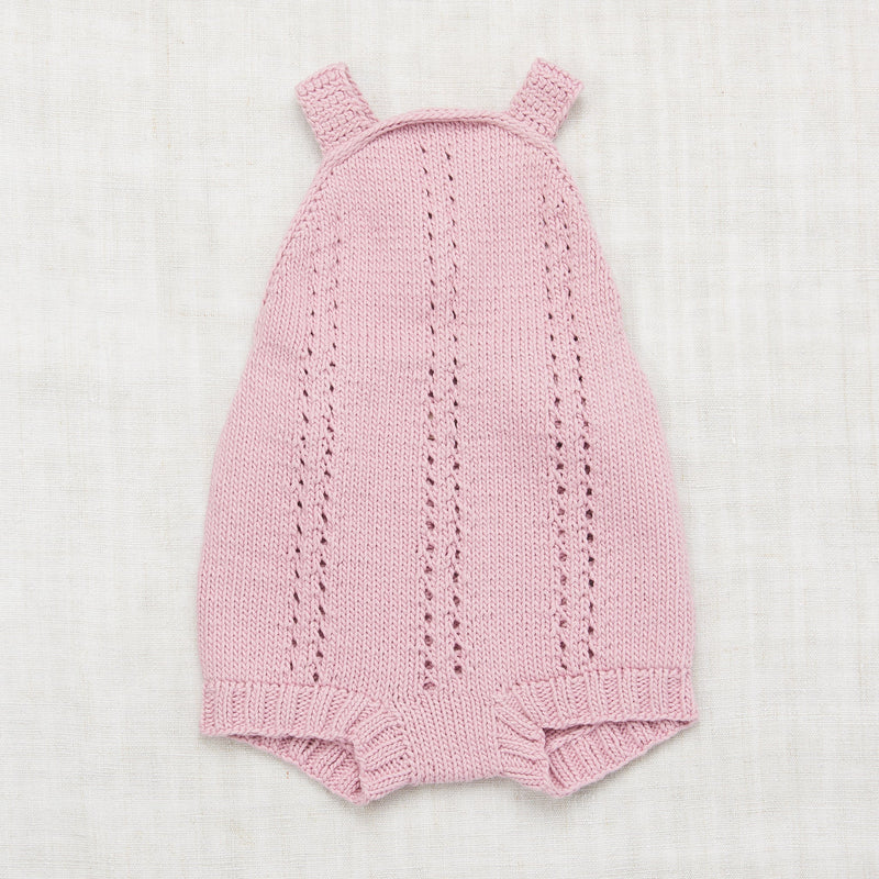Sea Urchin romper in pink pima cotton - Misha & Puff selection available on www.amaetc.com, eco-friendly concept store for children