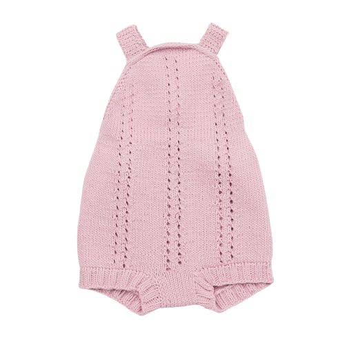 Misha & Puff - Sea Urchin Pima Cotton Romper Pink