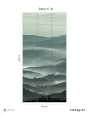 Fresque Misty Line - Mossy green