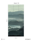 Fresque Misty Line - Mossy green