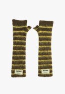 Moufles Duveteuses Vertes Et Citron Vert