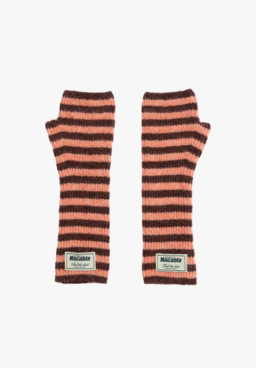 Moufles Marron Et Orange