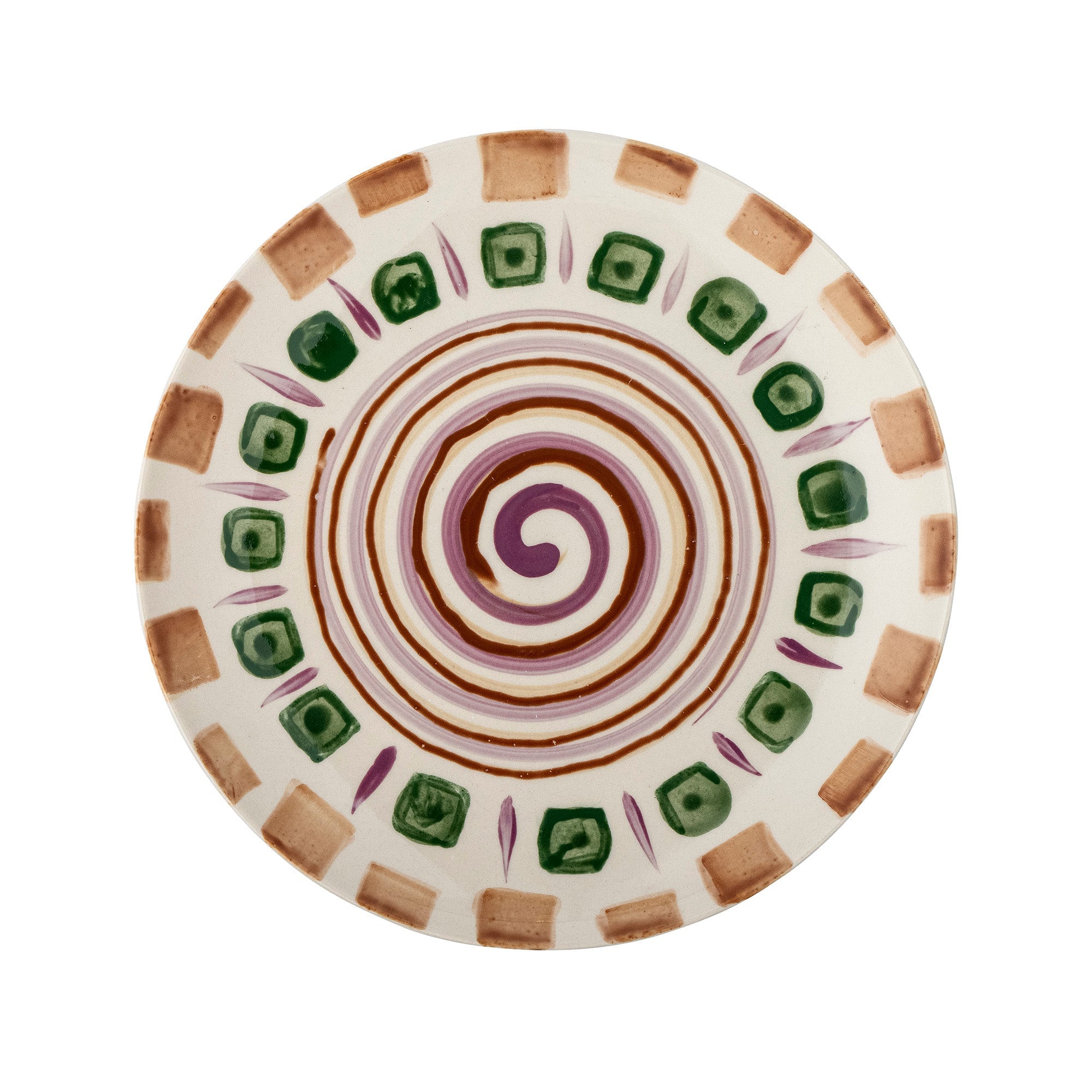 Shama - Set of 6 Plates - Multicolour - Stoneware
