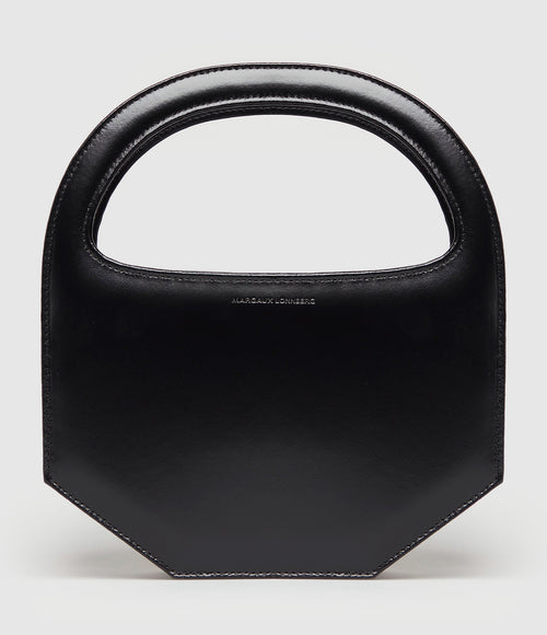 Margaux Lonnberg - Sac Erin Cuir Lisse Noir - Femme
