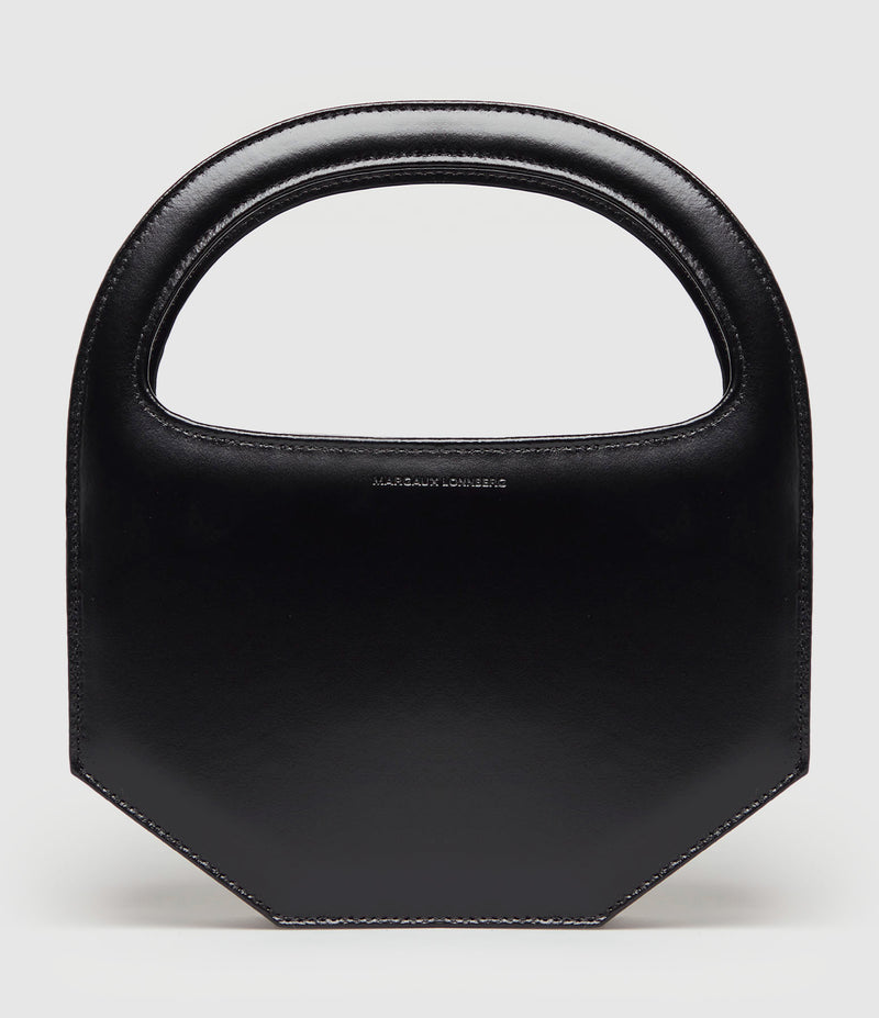 Margaux Lonnberg - Sac Erin Cuir Lisse Noir - Femme