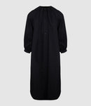 Mm6 Maison Margiela - Robe Midi Coton Noir - Femme