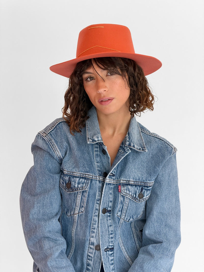 Sombrero de Fieltro Moana - Coral