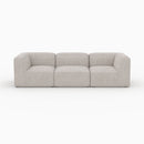 Canapé modulable Hestia en tissu beige 3 places
