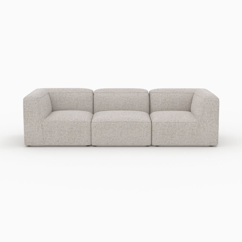 Canapé modulable Hestia en tissu beige 3 places