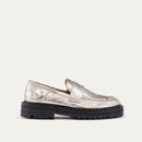 Moccasin Leather Mia Oxy Metal