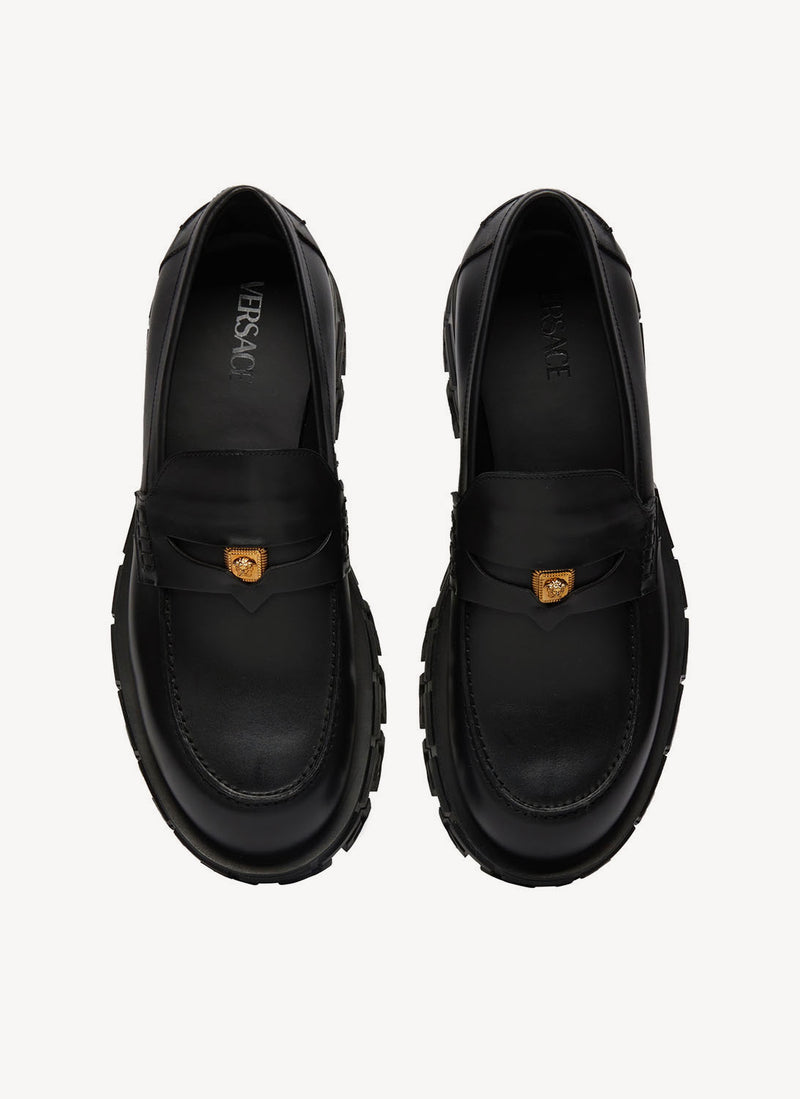 Versace - Mocassins À Plateforme - Black - Homme