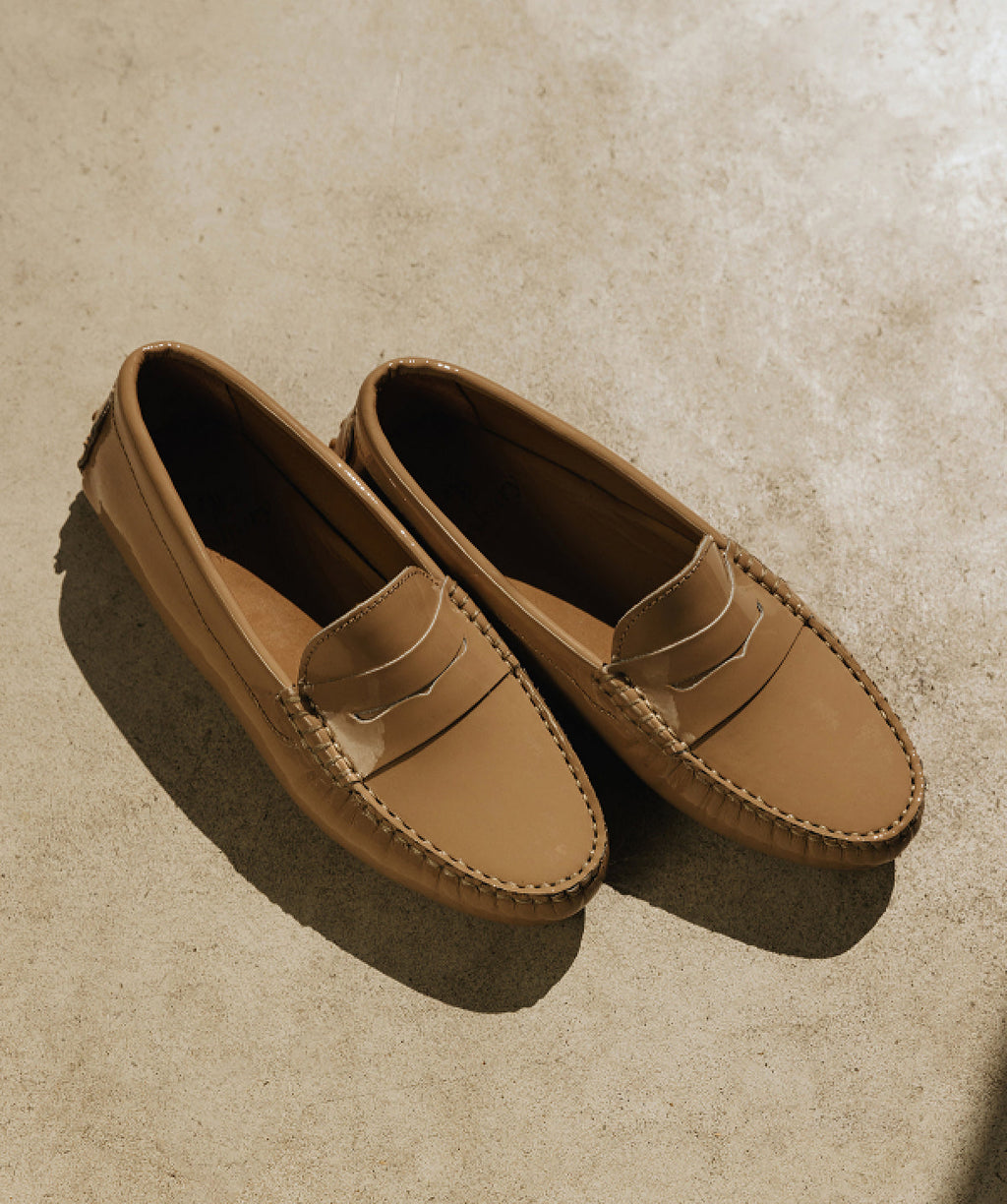 Mocassins Arlequin - Vernis Nude