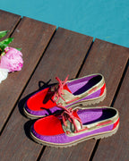 Mocassins bateau St Malo Flamboyante