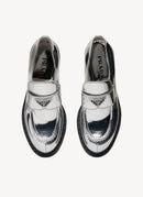 Prada - Mocassins Chocolate - Silver - Femme