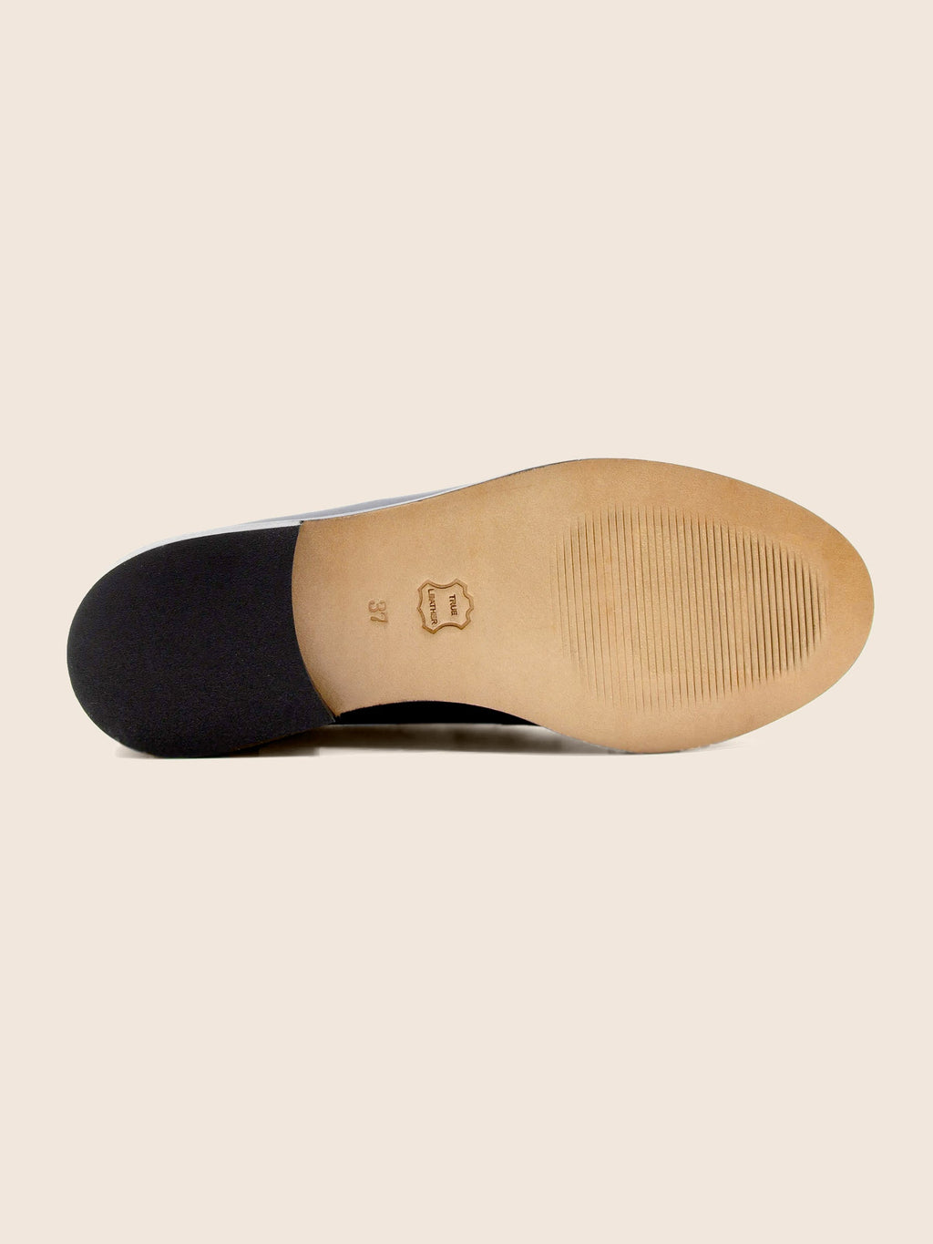 Mocassins Cuir Noir Léopard - Femme