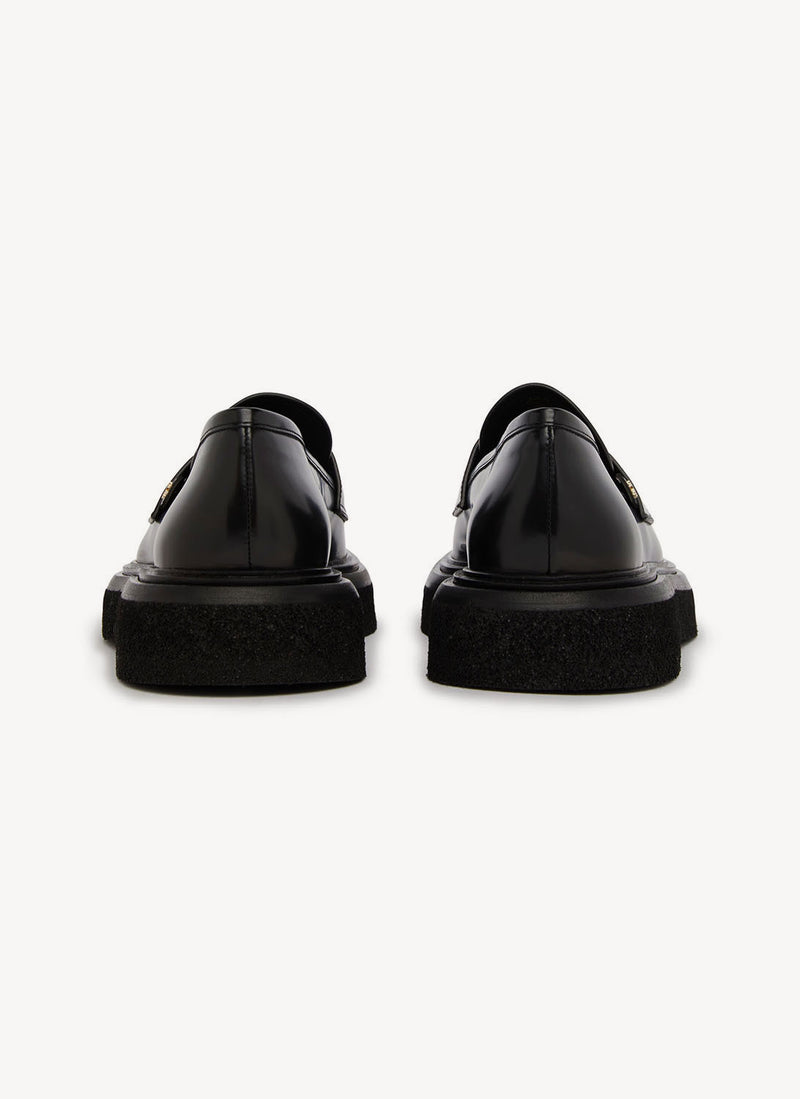 Max Mara - Mocassins En Crepe - Black - Femme