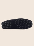 Mocassins Cuir Daim Noir - Homme