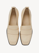 Aeyde - Mocassins Julie Creamy À Talons Plats - Beige - Femme