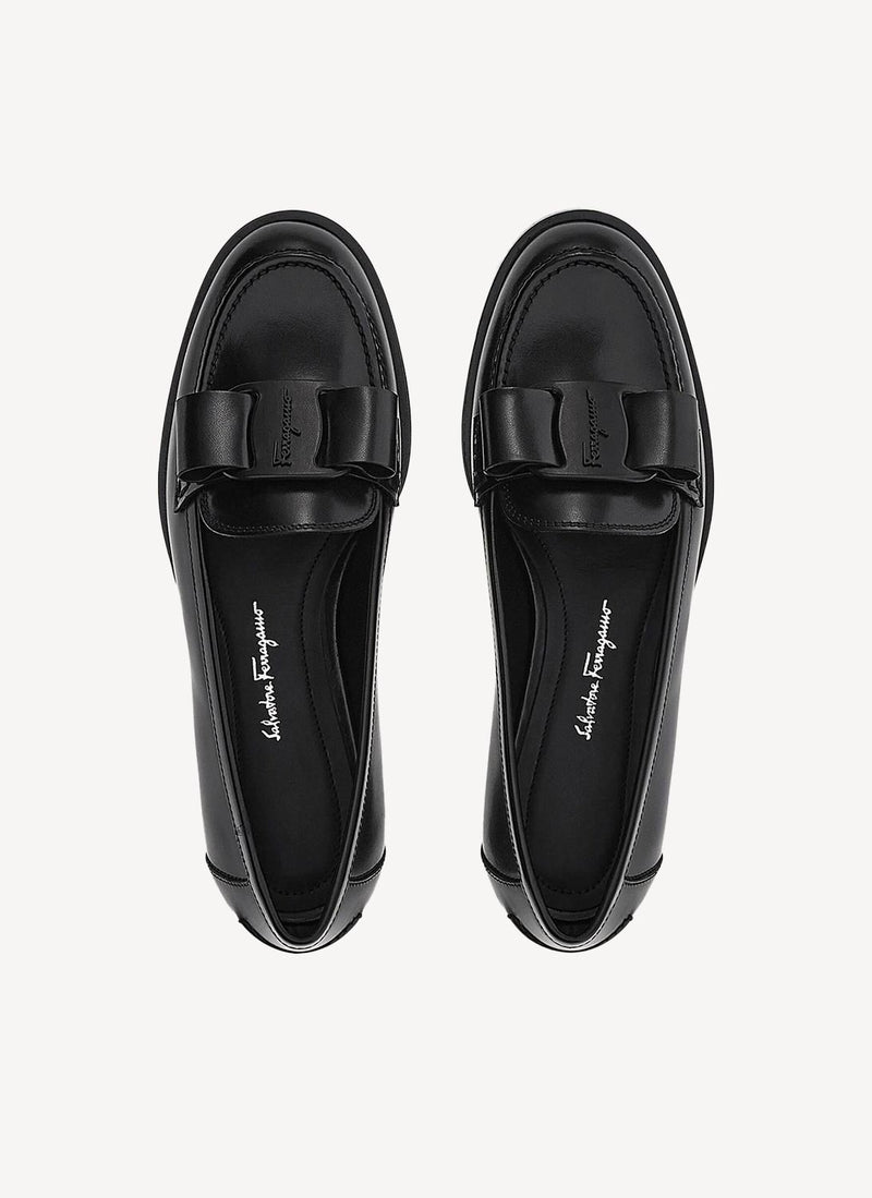 Salvatore Ferragamo - Moccassins Vivaldo - Black - Femme