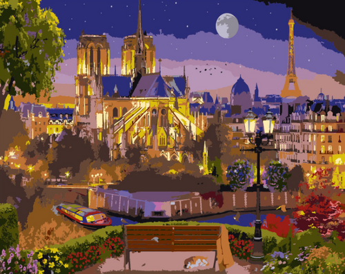 Peinture Par Numéros - Notre-Dame Etoilée