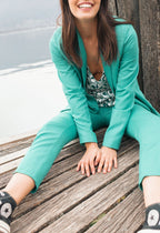 Modetrotter - Chaqueta Lou Thorens Verde - Esmeralda