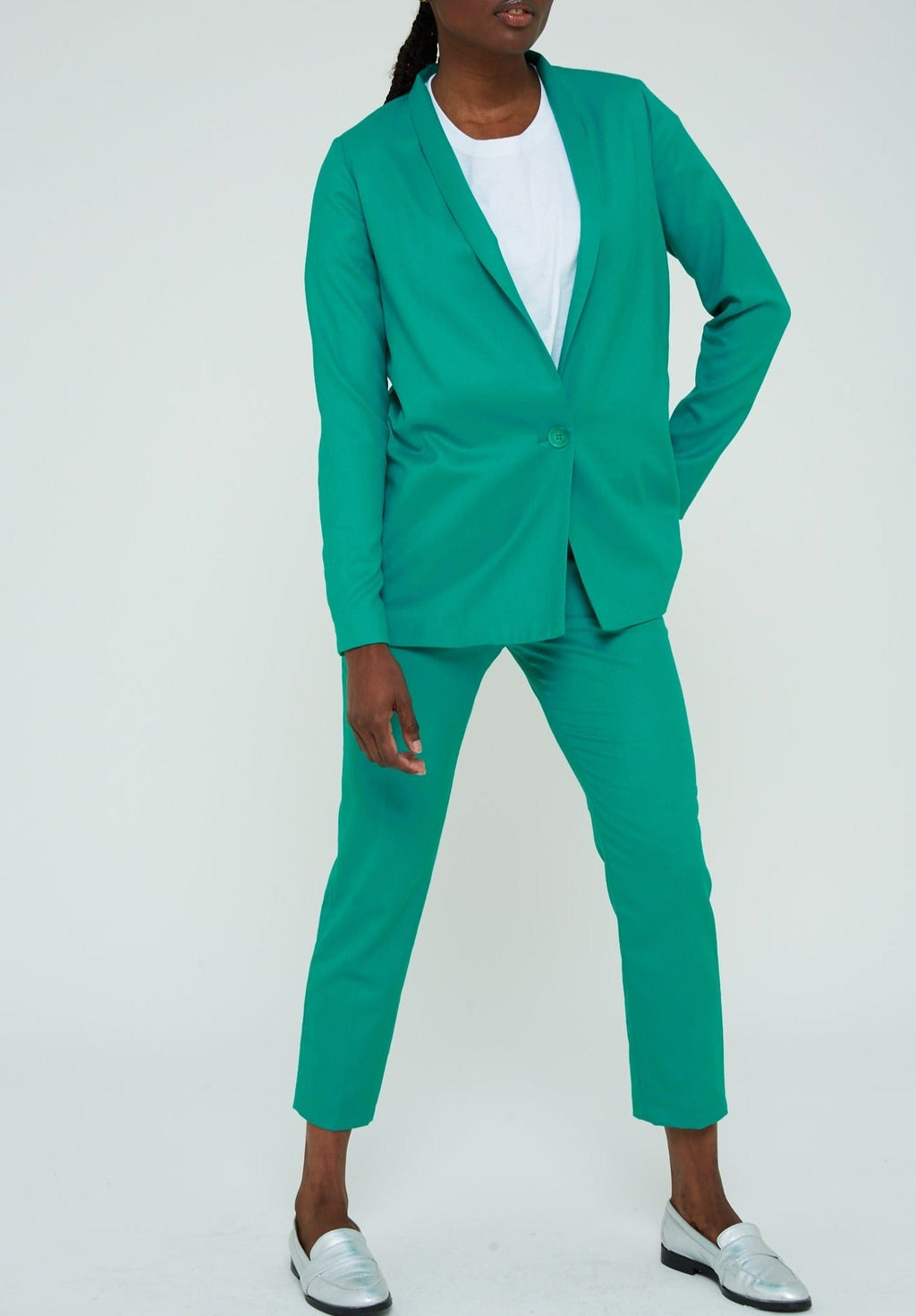 Modetrotter - Chaqueta Lou Thorens Verde - Esmeralda