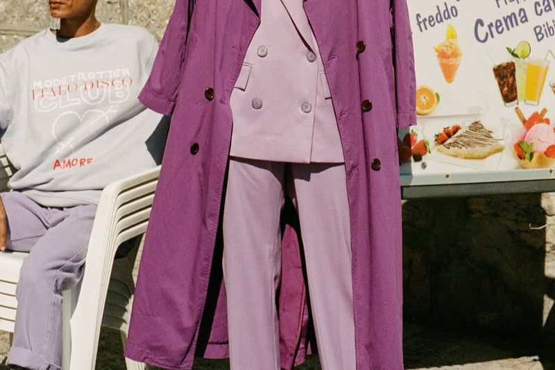 Modetrotter - Swan Molina Trench Coat - Purple