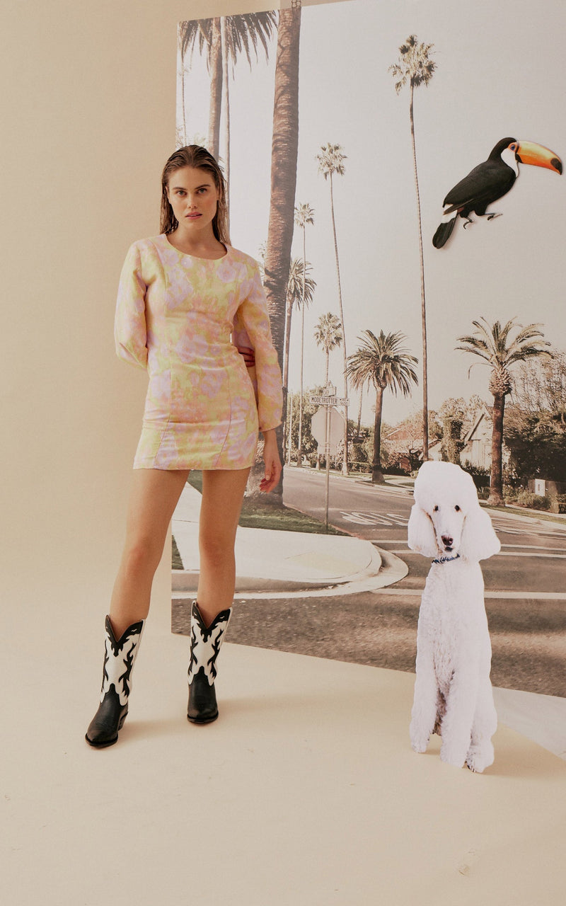 Modetrotter - Vestido amarillo Hailey Natoma
