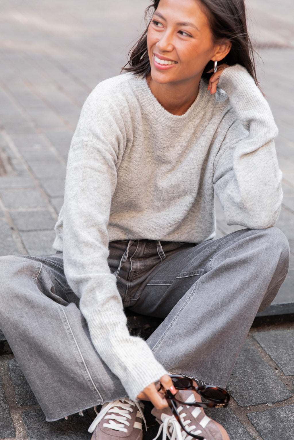 MOELLEUX Light Grey - Soft Jumper
