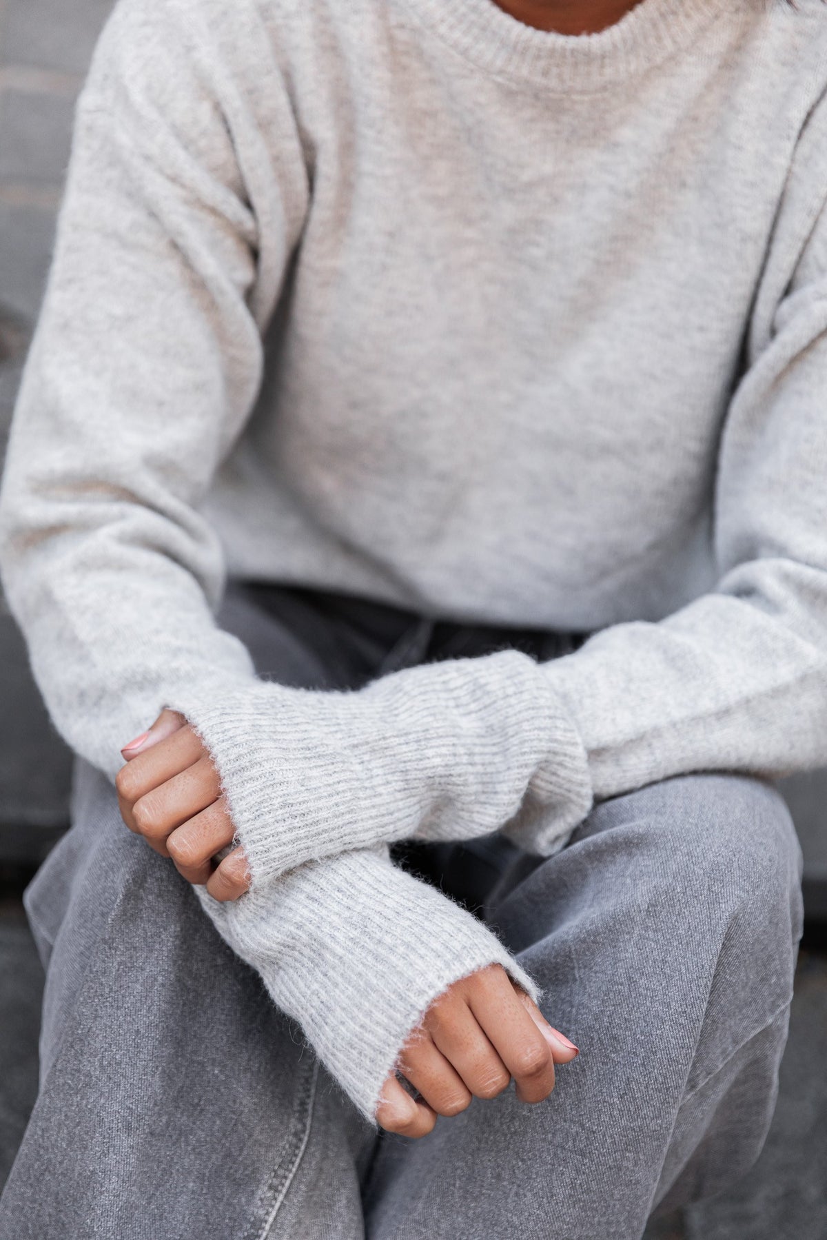 MOELLEUX Light Grey - Soft Jumper