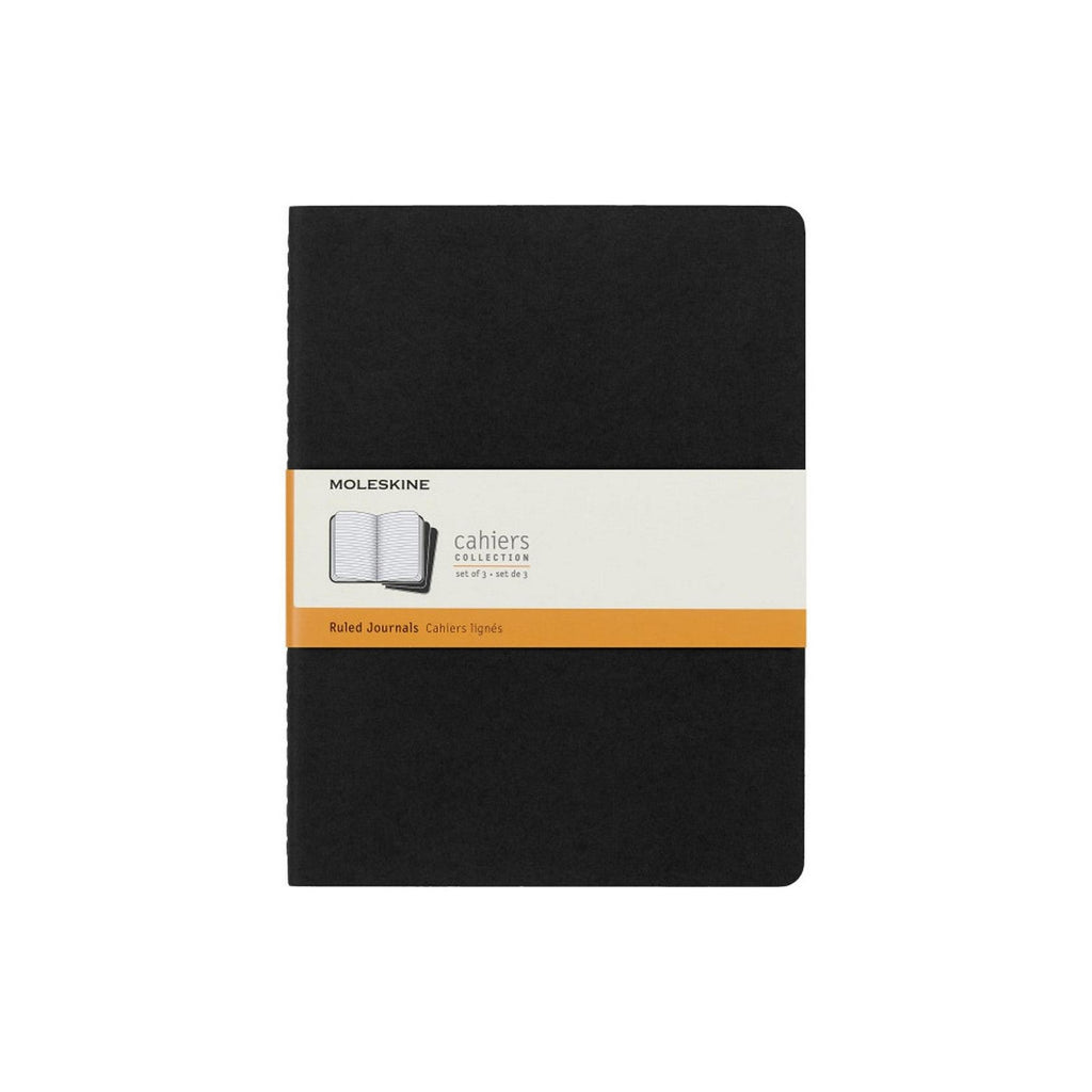 Cahier Xl 19X25 - Pages Lignées - Noir