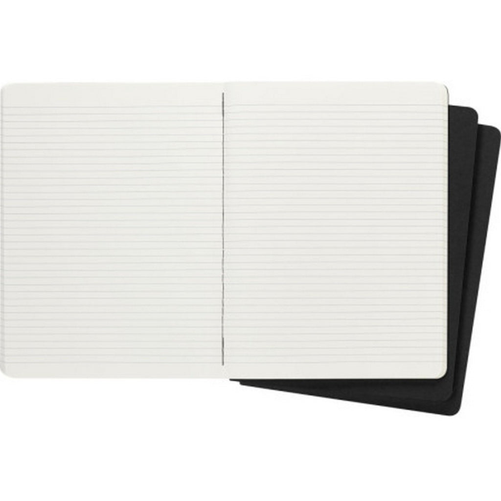 Cahier Xl 19X25 - Pages Lignées - Noir