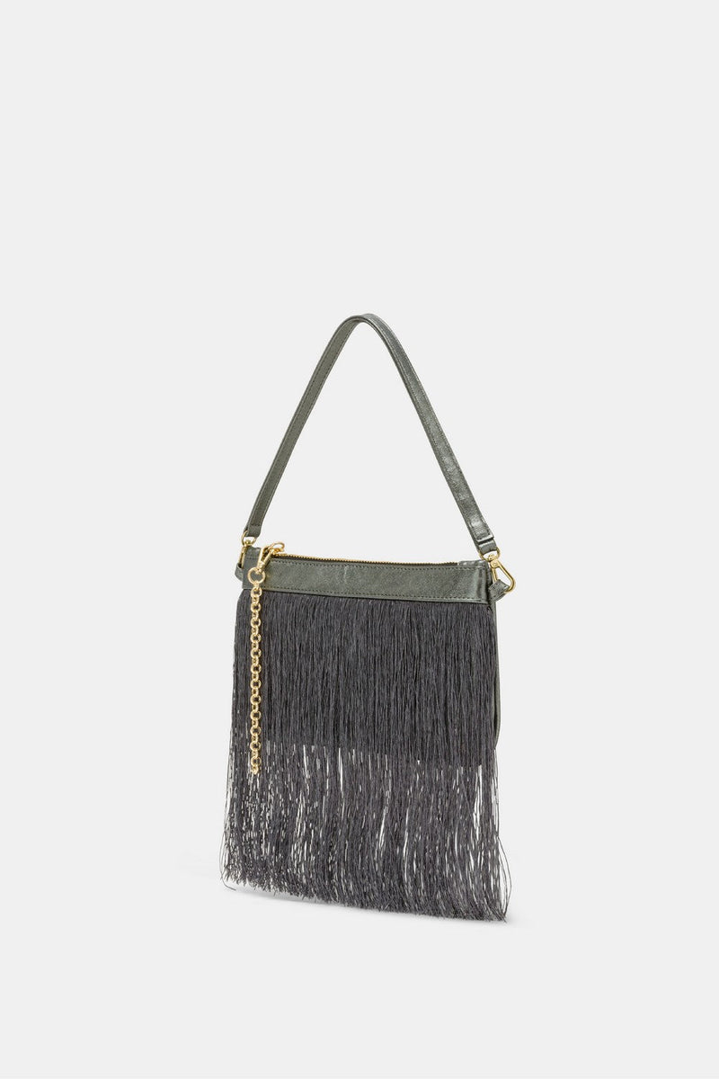 Sac Momoni Fringed Kuroi