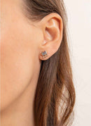 Jacquie Aiche - Mono Boucle D'Oreille Baguette Stud - Rose Gold - Femme