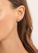 Jacquie Aiche - Mono Boucle D'Oreille Bezel Moonstone Teardrop Stud - Rose Gold - Femme