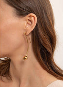 Sebastien Joffrey Monfort - Mono Boucle D'Oreille Rouge - Yellow Gold - Femme