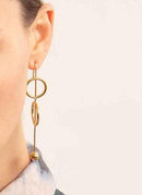 Sebastien Joffrey Monfort - Mono Boucle D'Oreille Suspens - Yellow Gold - Femme