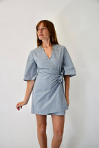 Alba Rayas Blue and Green Jumpsuit
